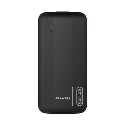 Портативный аккумулятор Awei P20K 10000 mAh (Чёрый) - фото